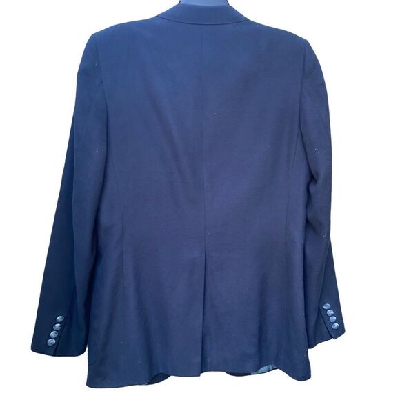 Vintage LANVIN Paris New York Men’s Blue Suede Vintage Sports Jacket Size Medium - Picture 3 of 13